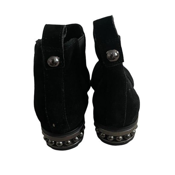 KARL LAGERFELD PARIS | Saxe Ball Stud Suede Chelsea Boots Size 6.5 - Picture 4 of 11